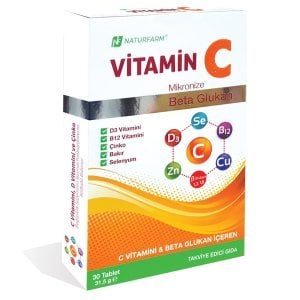 Naturfarm Vitamin C & Beta Glukan 30 Tablet